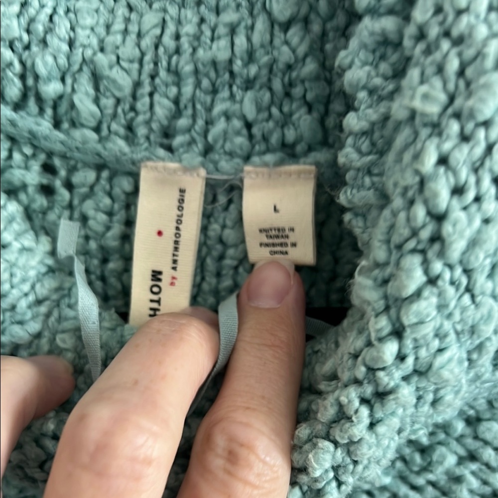 Moth by Anthropologie Turquoise Large Women's Sweater - Picture 3 of 6